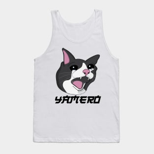 Yamero Crying Screaming Cat Meme Cute Japanese Kawaii Tank Top